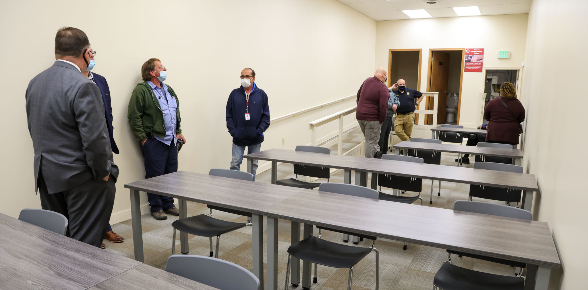 Merrillville Police Department tour of police north station